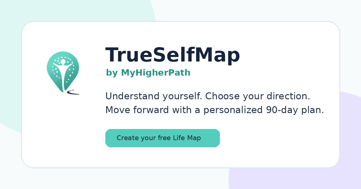TrueSelfMap personalized clarity and 90-day path preview